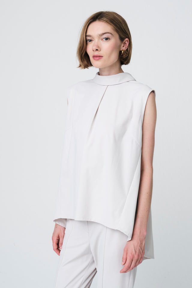 Dolche Vitas WS strech tech jersey top | Sand