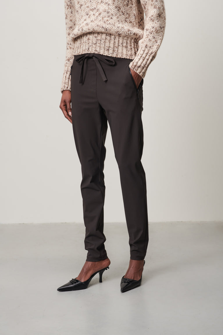 Tanja Pants Technical Jersey | Dark Brown