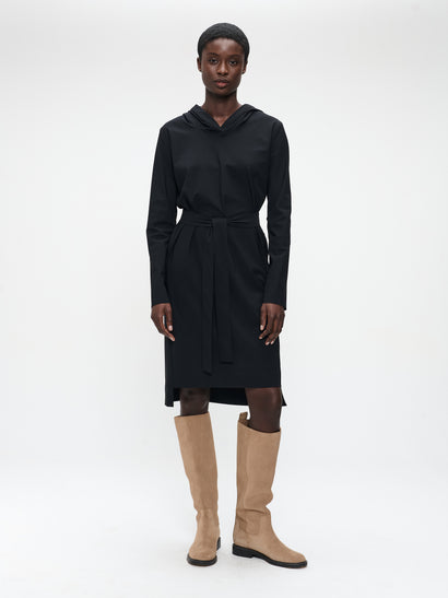 Veronica dress technical jersey | Black