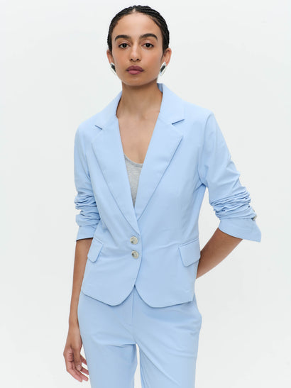 Solomon Blazer aus technischem Jersey | Mittelblau