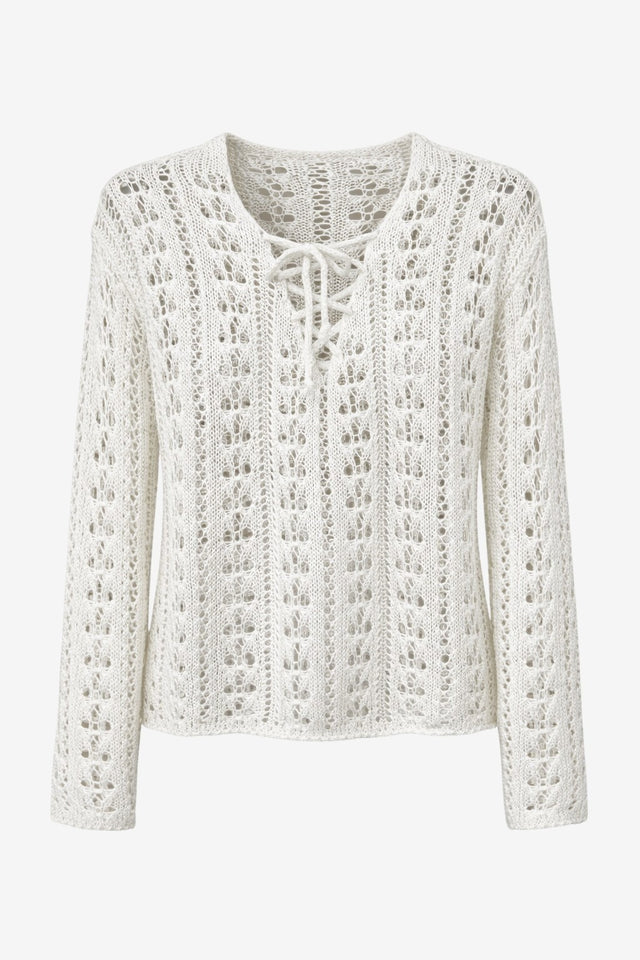 Summer Pullover E25102 | Ecru