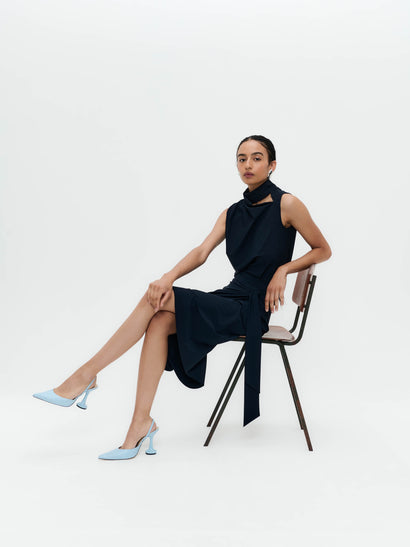 Ilona skirt technical jersey | Blue