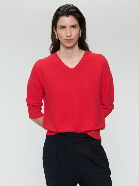 Seamless cotton pullover 317 | Corallo