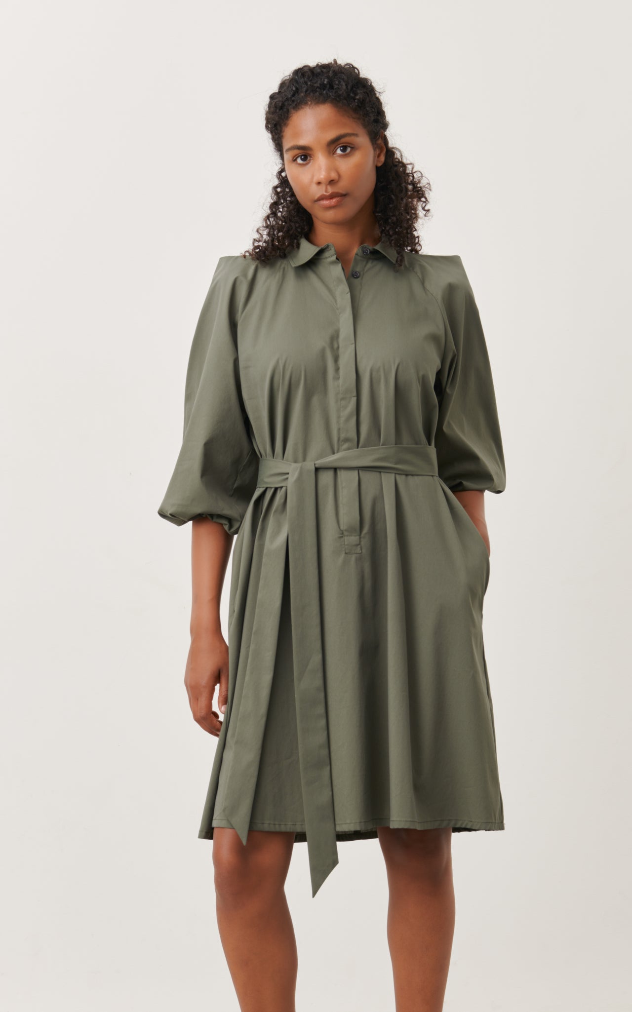 Carlen Dress Short | Army
