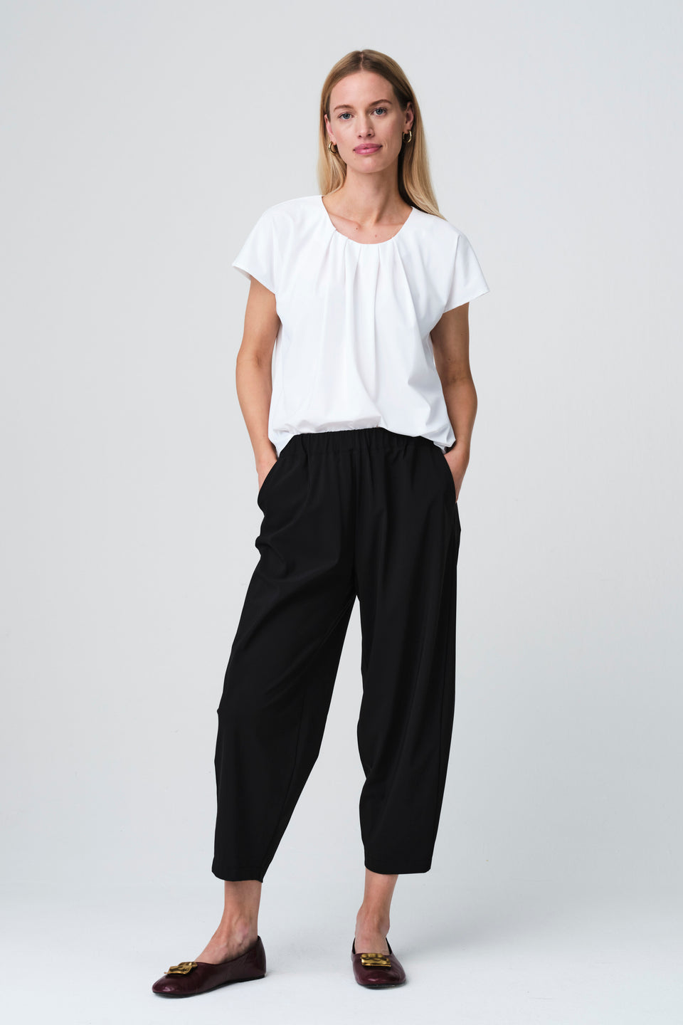 Terry top technical jersey | White