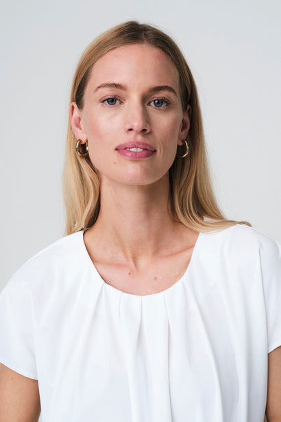Terry top technical jersey | White
