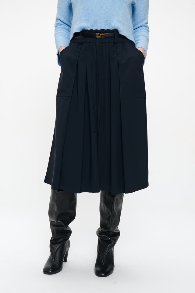 Raffaele skirt technical jersey | Blue