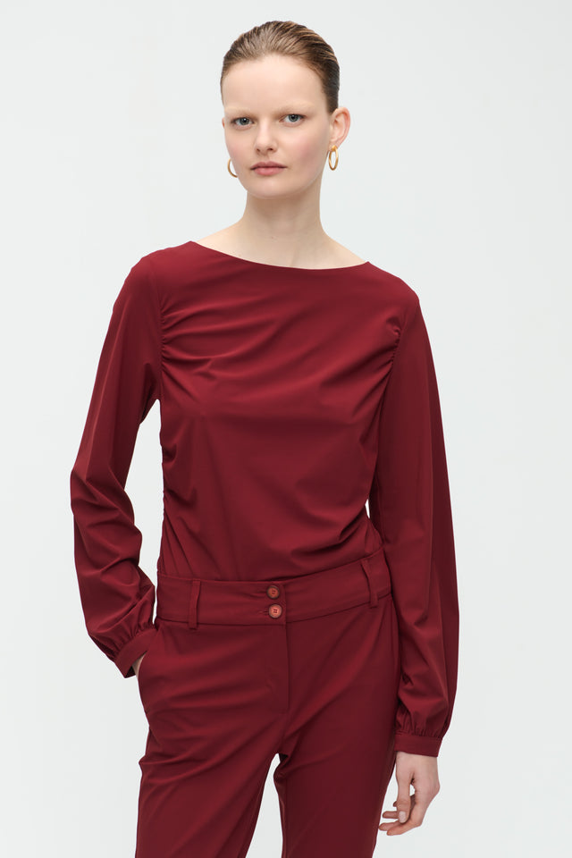 Nina Top Technical Jersey | Amaranto