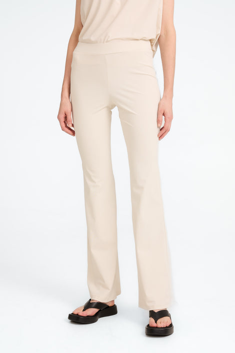 Eliya strech technical jersey pants | Light Sand