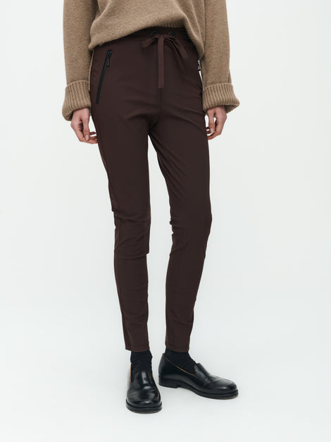 Tanja Pants Technical Jersey | Dark Brown