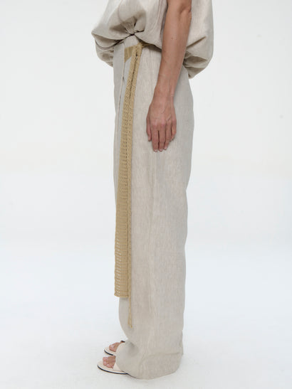 Mai linnen broek | Beige