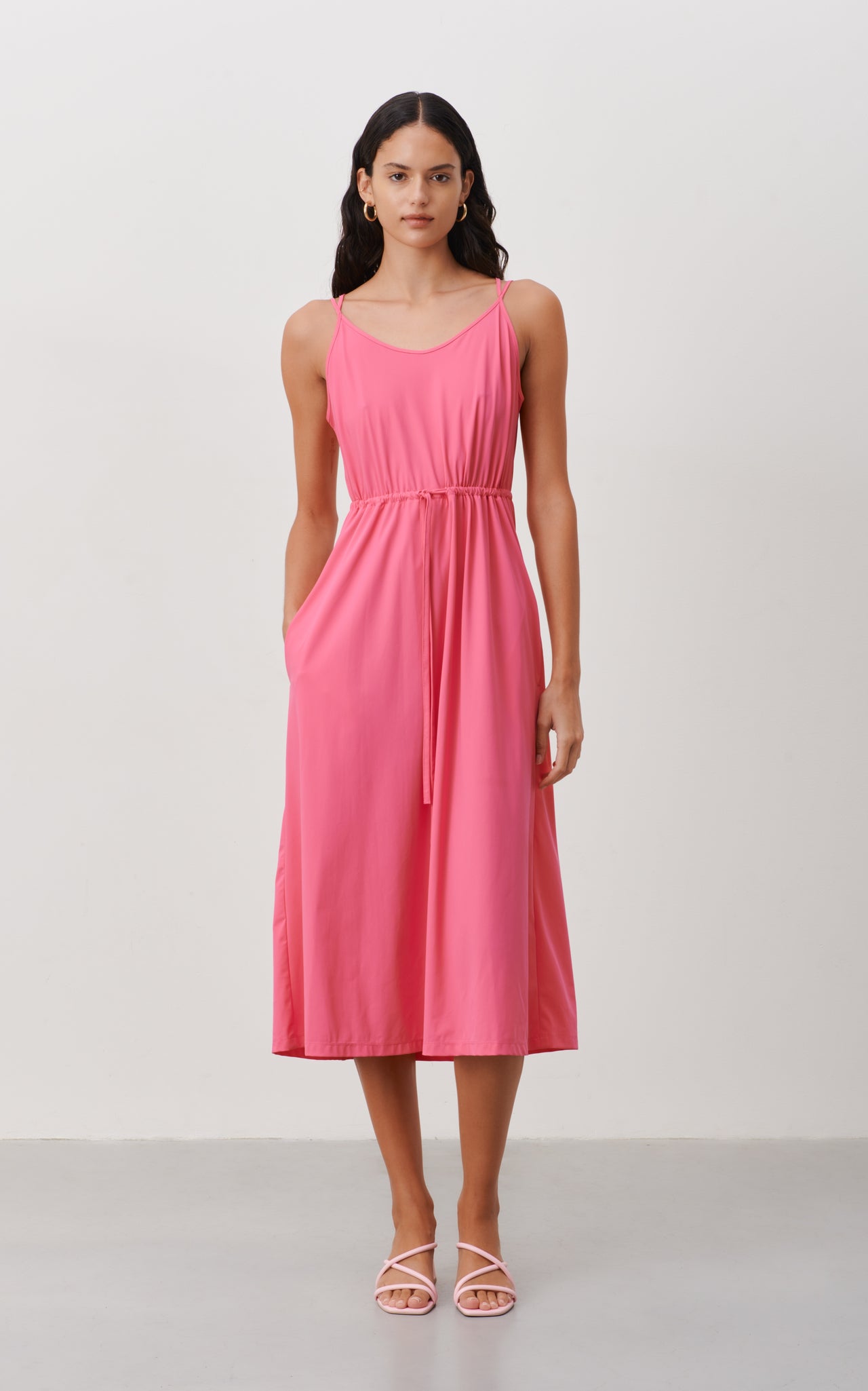 Lea Dress Technical Jersey | Mid Blue
