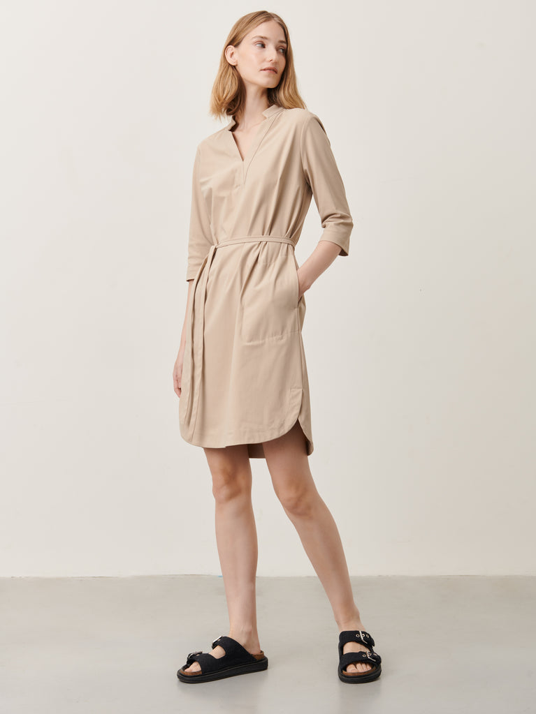 Kendal Dress Technical Jersey | Sand