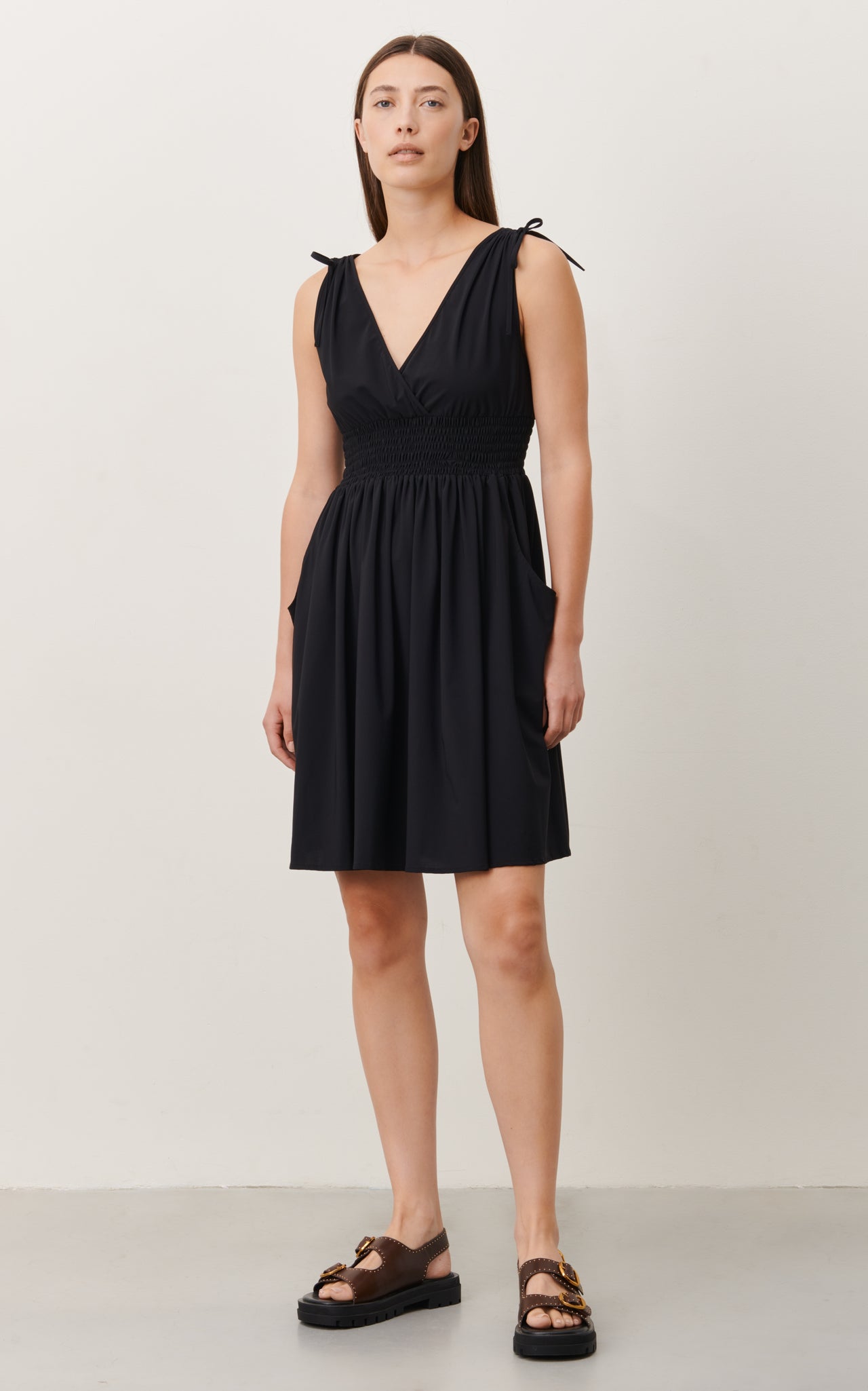 Christine Dress Technical Jersey | Black