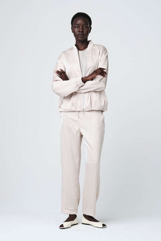 Ripasso saten bomber jacket