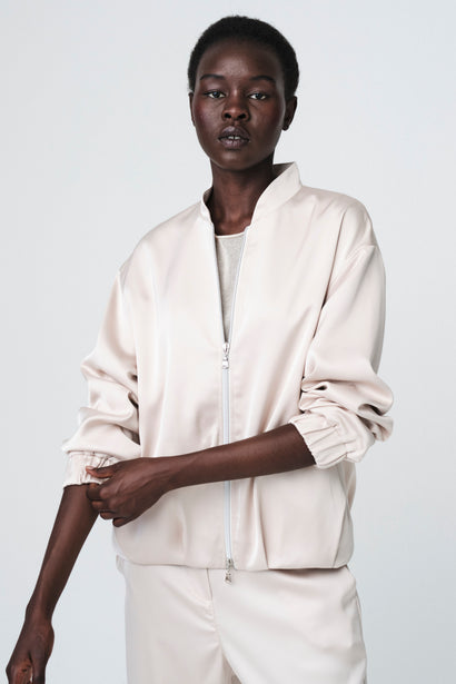 Ripasso Satin-Bomberjacke | Perla