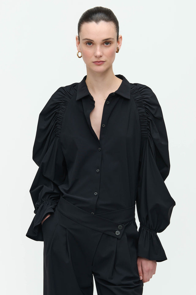 Mima Blouse Technical Jersey | Black