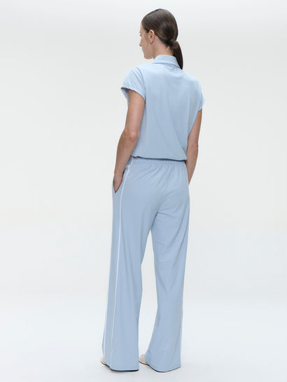 Pantalon Vaya Technical Jersey structuré | Bleu clair