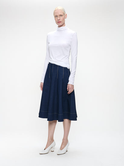 Janice viscose top | White
