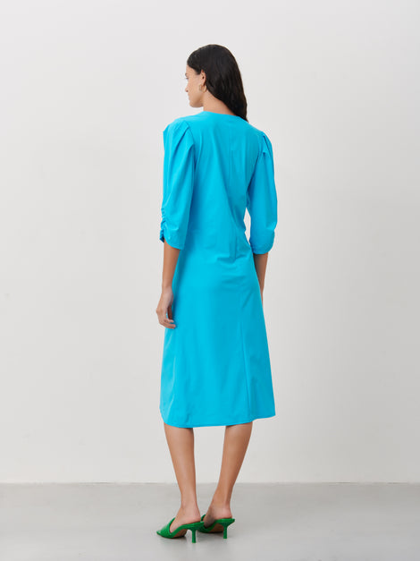 Hilde Dress Technical Jersey | Light Blue