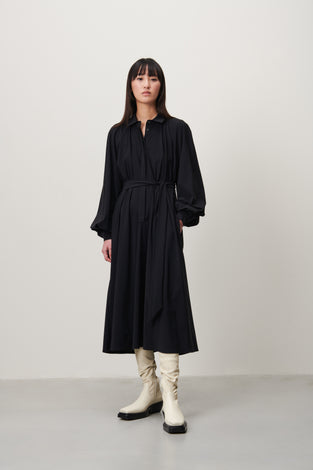 Carlen Dress Technical Jersey | Black