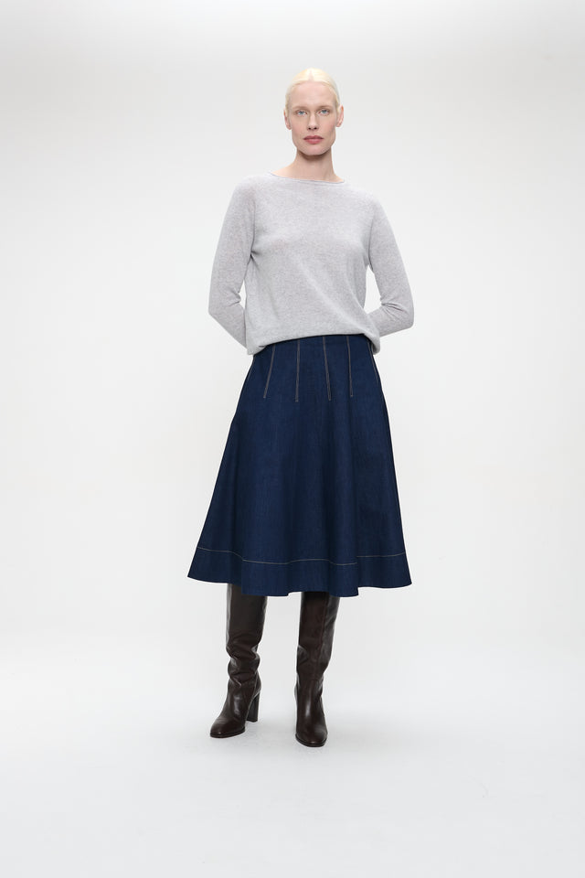Pullover Cashmere blend 2480 | Light Grey