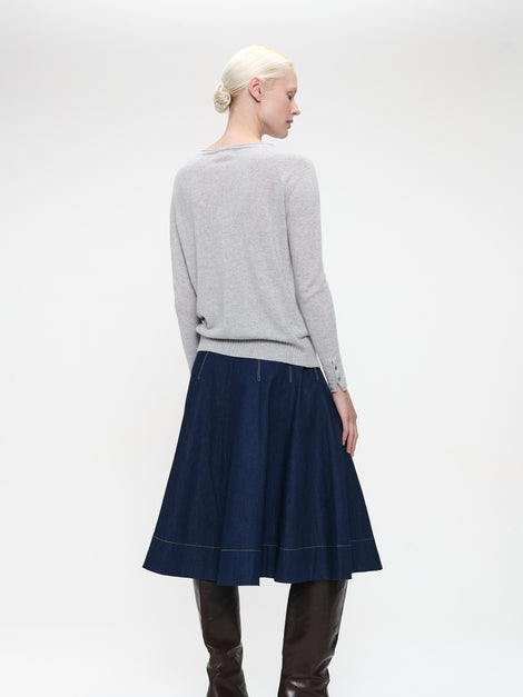 Pullover Cashmere blend 2480 | Light Grey