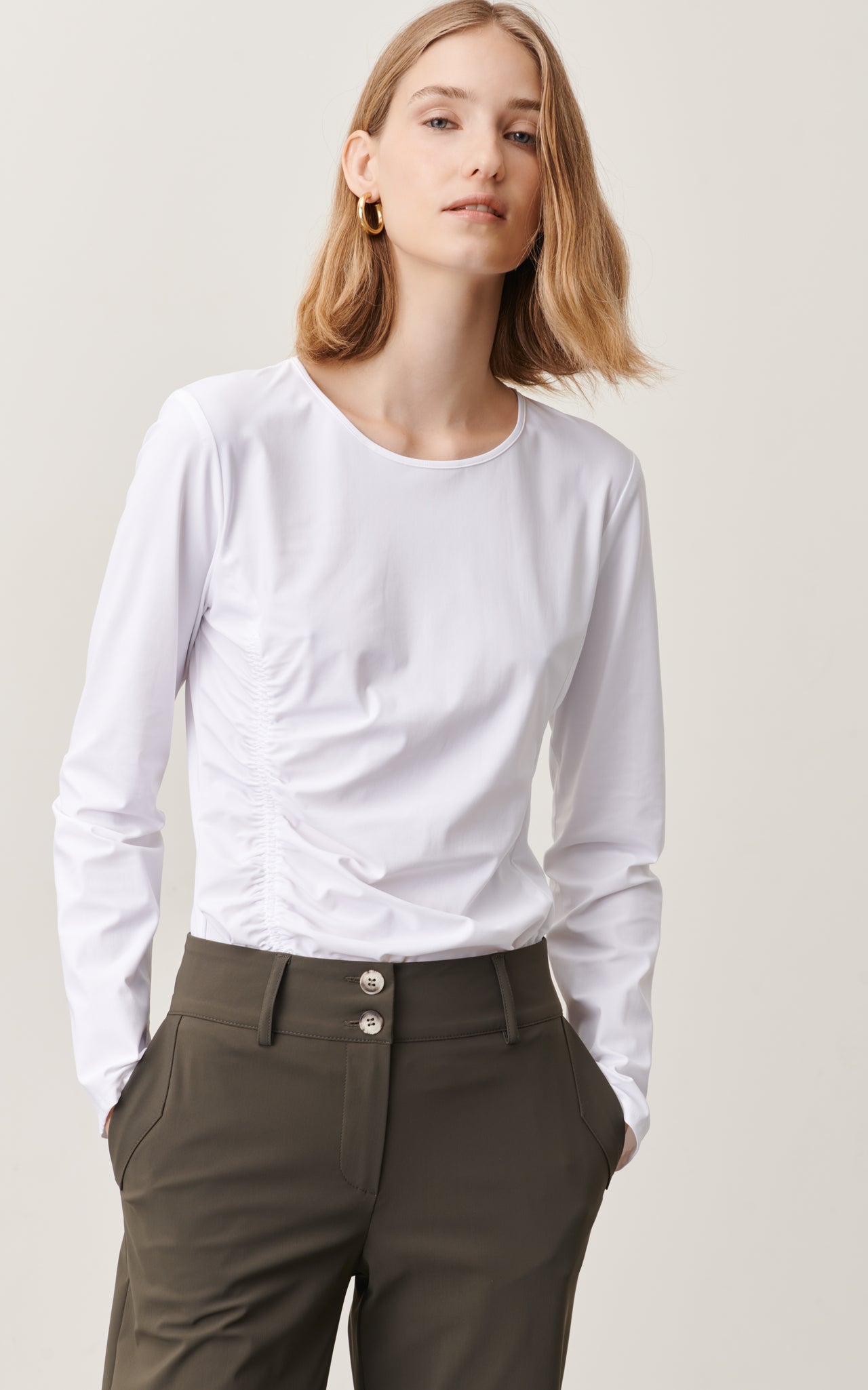 Scarlet Top Technical Jersey | White