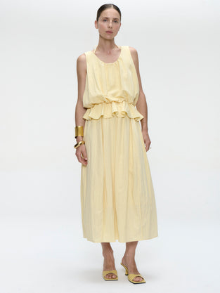 Reiki viscose skirt | Yellow