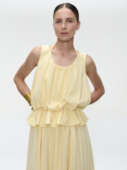 Sachi viscose top | Geel