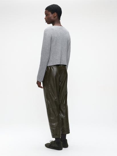 Daphne Hose aus Kunstleder | Army