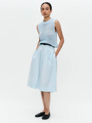 Timy poplin skirt | Light Blue