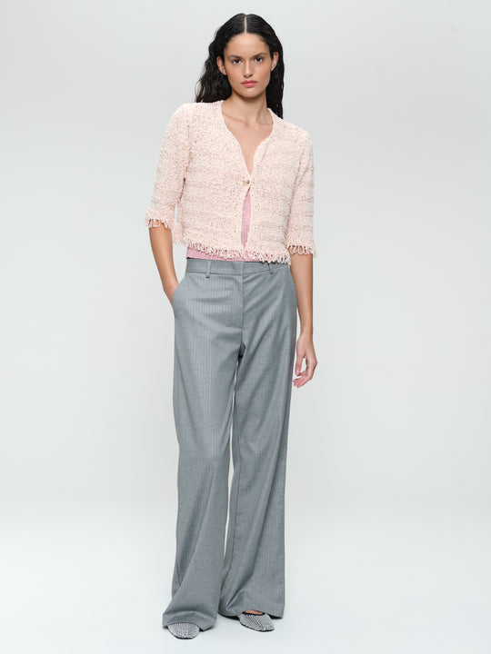 Jacquard cotton knitted blazer 9025S
