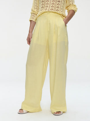 Hamako tencel pants | Yellow