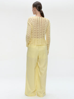 Hamako tencel pants | Yellow