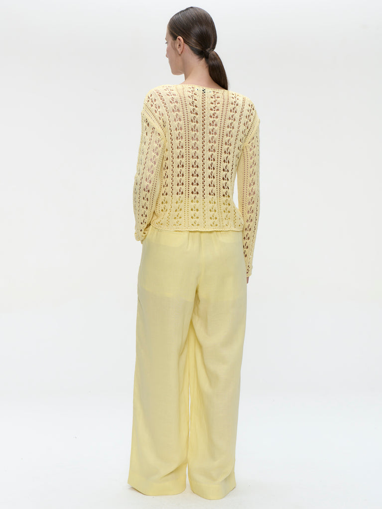 Hamako tencel pants | Yellow