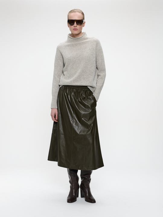 Nitty eco leather skirt