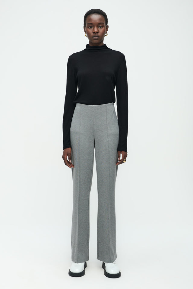 Greta Terry jersey Pants | Grey Melange