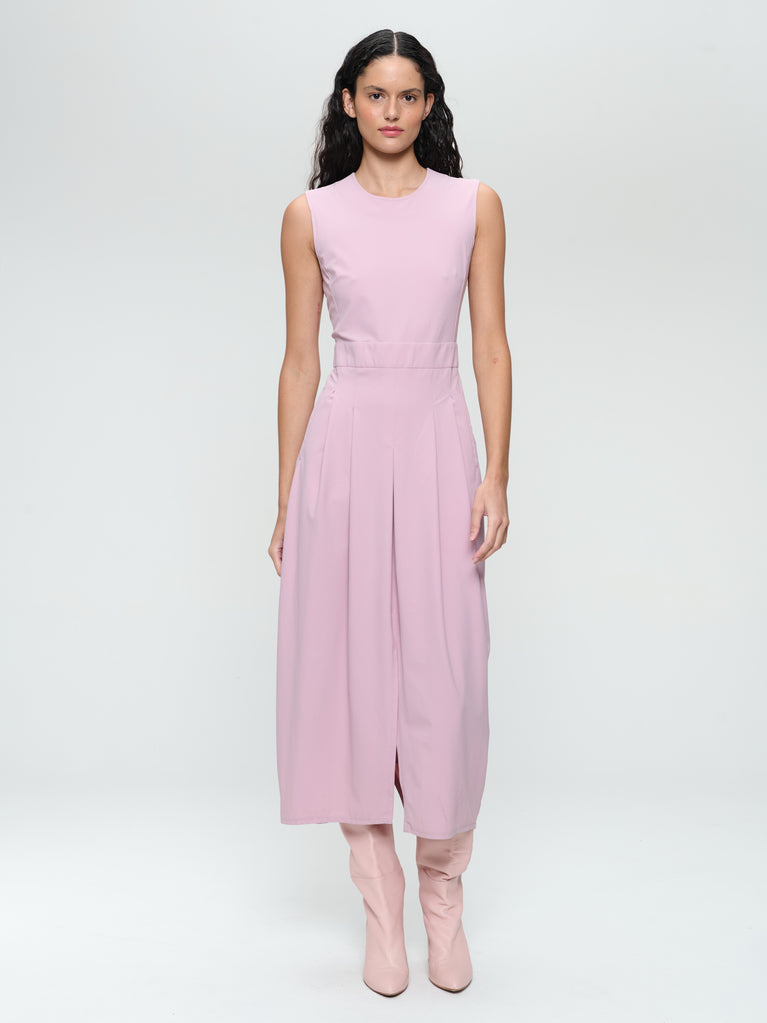 Jackie structure technical jersey dress | Pudra