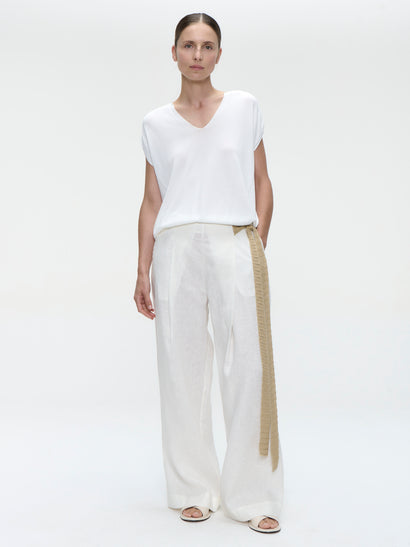 Mai linnen broek | Gebroken wit