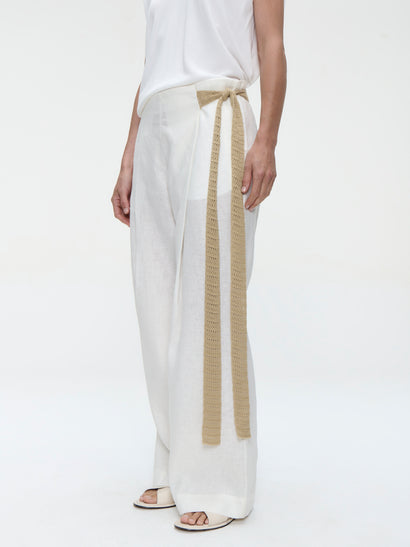 Mai linnen broek | Gebroken wit