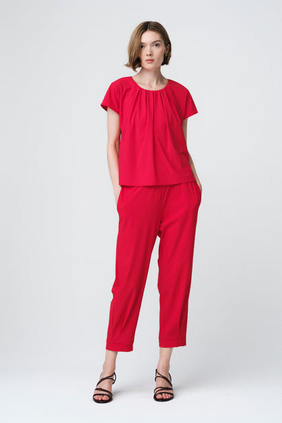 Terry top technical jersey | Red