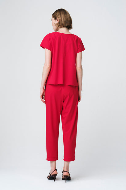 Terry top technical jersey | Red