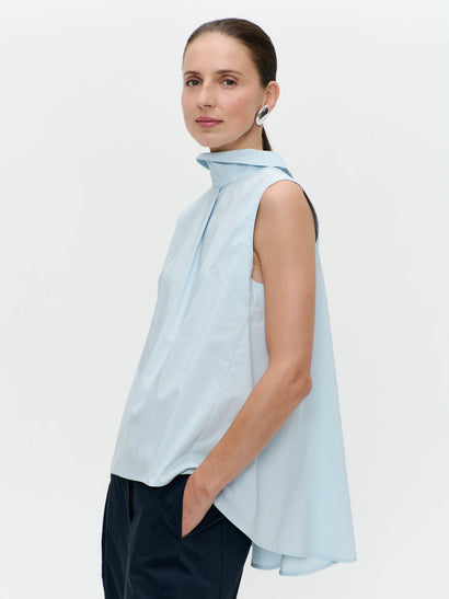 Dolche Vitas Popeline-Top | Hellblau