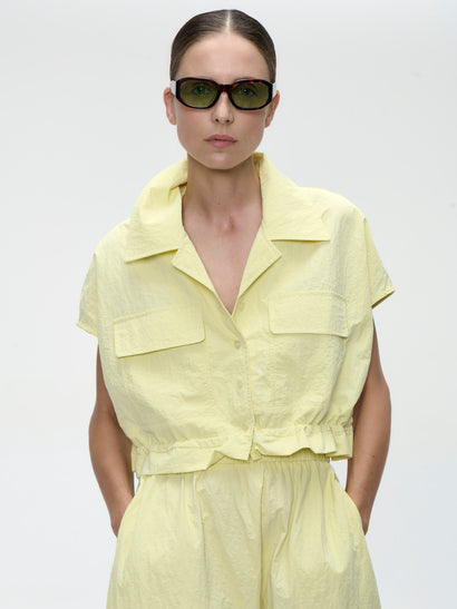 Giacca Chiko in taffetà | Giallo