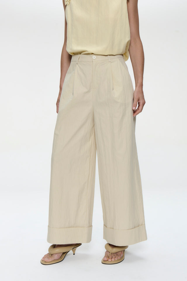 Mura cotton pants | Light Beige
