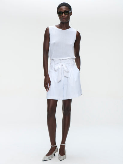 Top estivo in viscosa 501 | Bianco