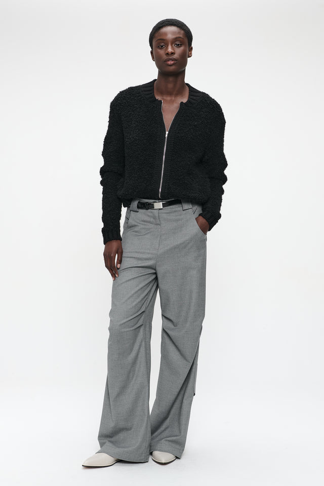 Lassy viscose pants | Light grey