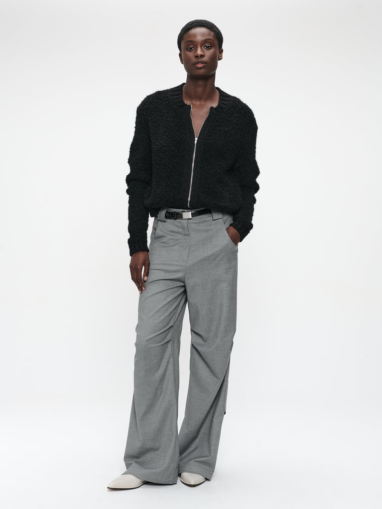 Lassy viscose pants | Light grey