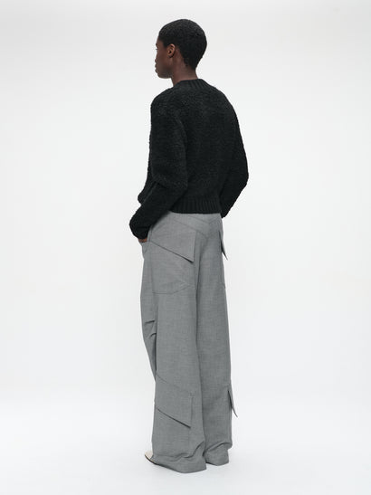 Bouclé-Jacke 25527 | Schwarz
